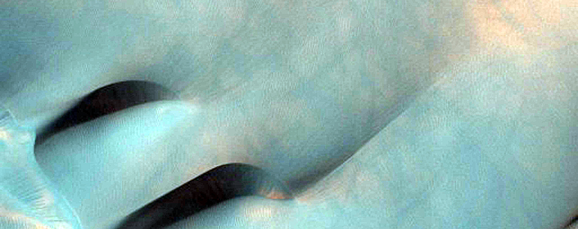 Small Group of Dark Dunes in Aurorae Chaos