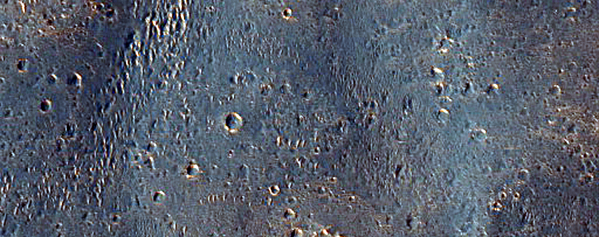 Crater Ejecta Deposit in Eastern Sinus Meridiani Region