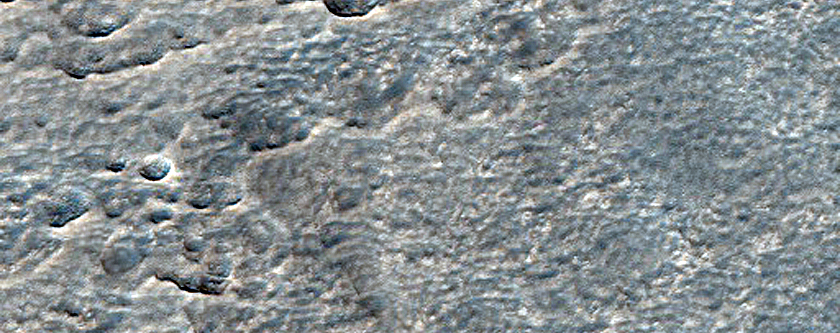 Pits along the Western Wall of Lyot Crater