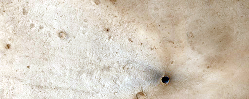 Landslide Associated with Small Impact