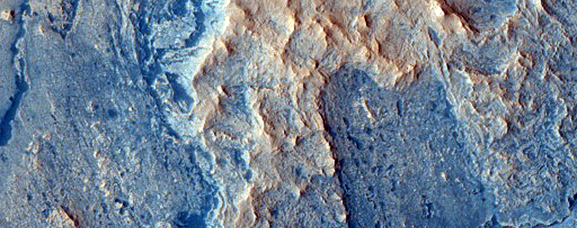 Rocky Deposits on Crater Floor