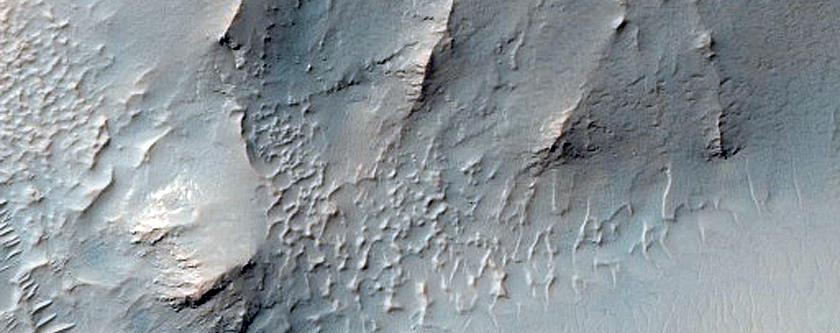 Central Pitted Uplift of Impact Crater