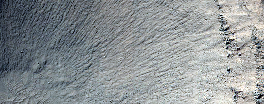 Crater in Hellas Region