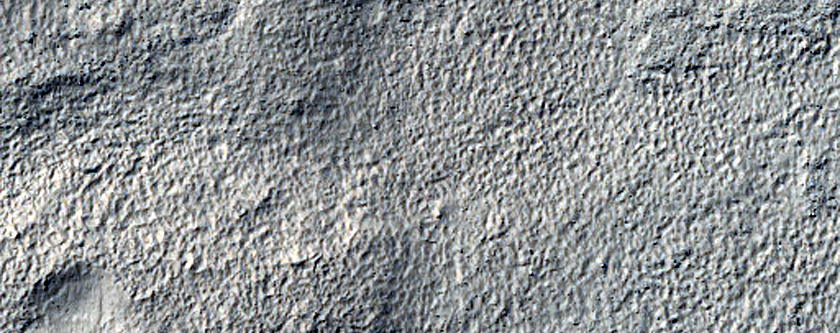 Parallel Valleys on Wall of Southern Mid-Latitude Crater