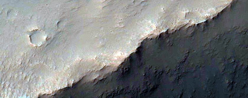 Hydrated Sulfates on North Wall of Columbus Crater