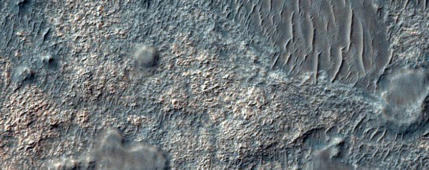 Rocky Deposit in Center of Helmholtz Crater