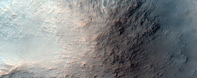 Mounds East of Huygens Crater