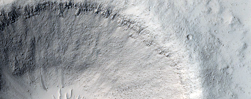 Crater with Steep Slopes