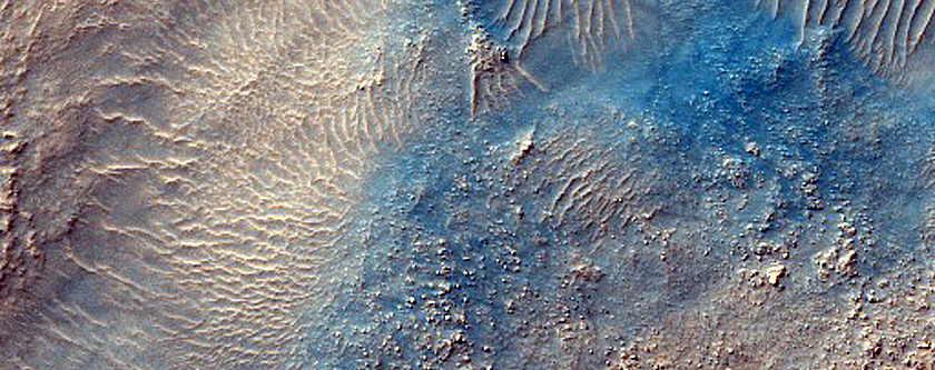 Pits in Hellas Planitia