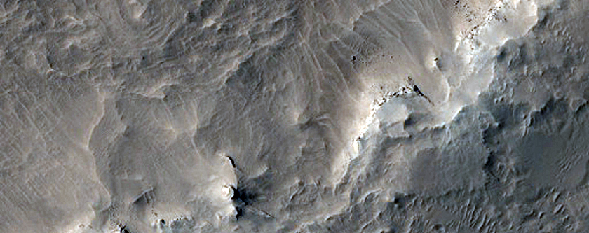 Layered Inverted Crater in Arabia Terra