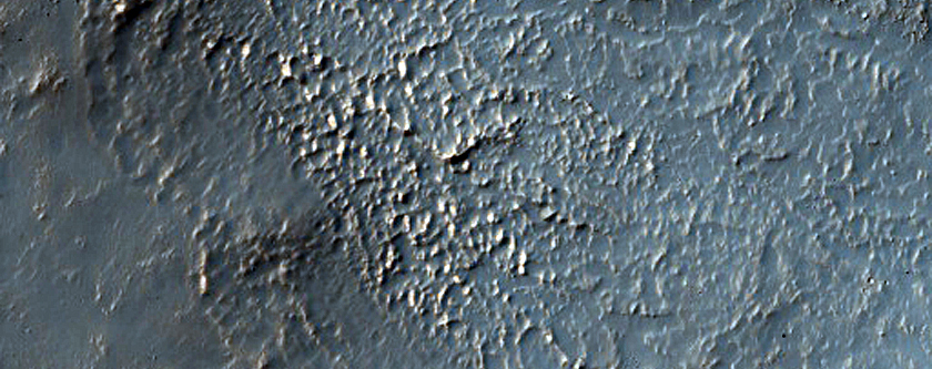 Southern Mid-Latitude Crater Wall