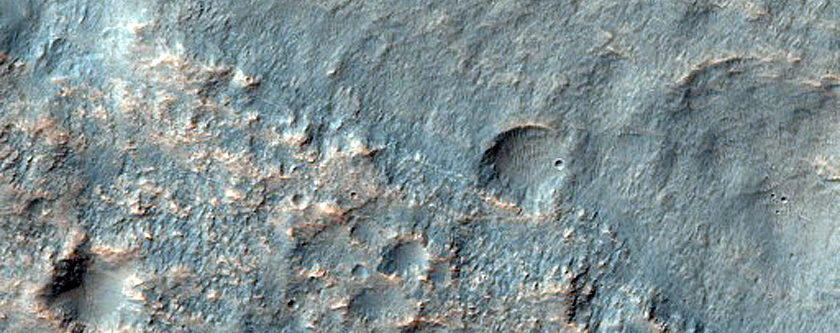 Terrain West of Hadriaca Patera