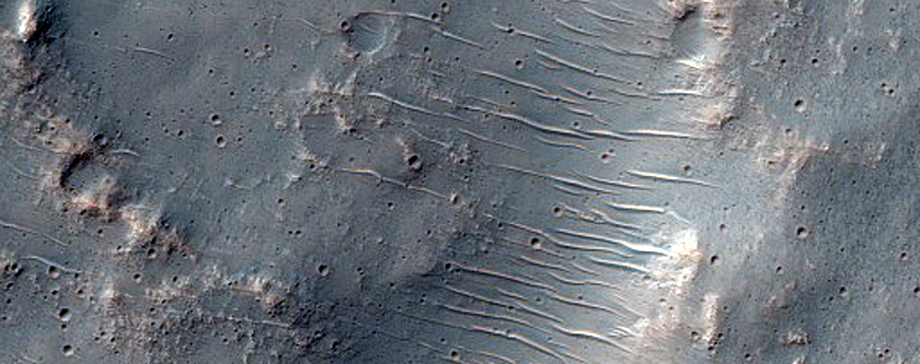 Channel in Hesperia Planum