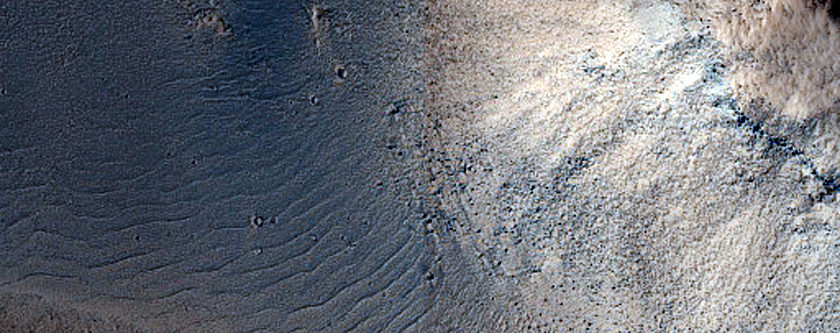 Landforms near Hyblaeus Fossae