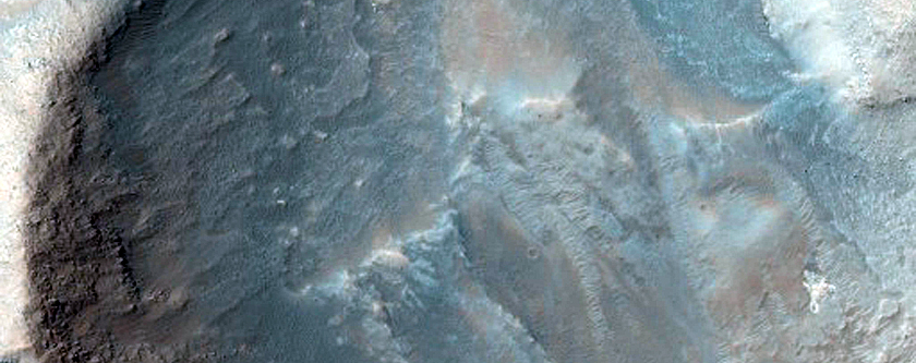 Contact between Wallrock and Interior Layered Deposits in Melas Chasma