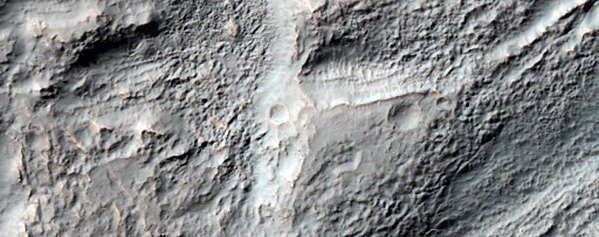Fractures and Crater Floor