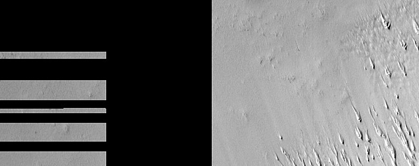Craters East of Mangala Valles