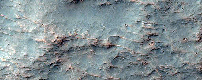Channels in Ejecta North of Hadriaca Patera