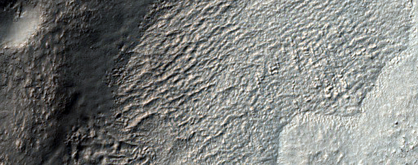 Channel on Wall of Lohse Crater