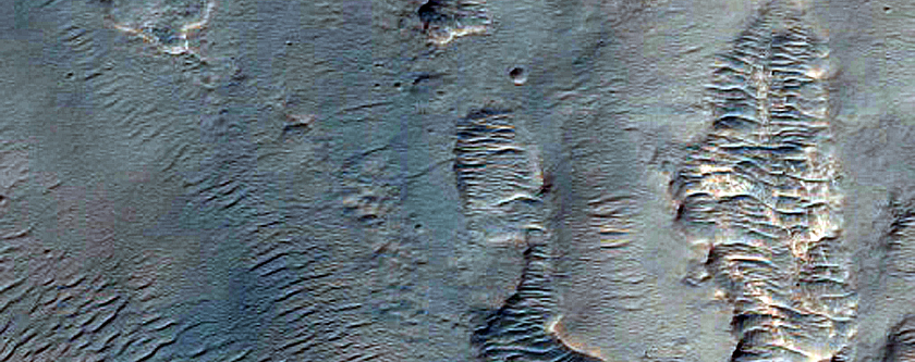 Scarp in Terby Crater