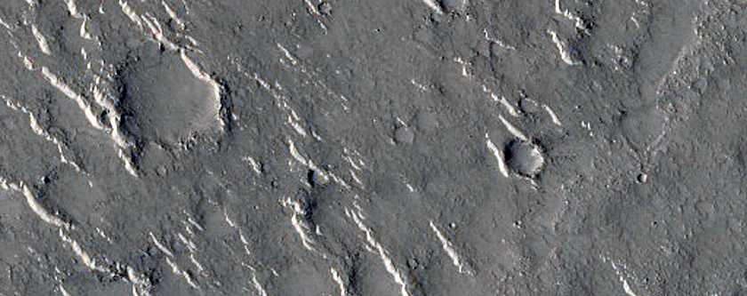 Lobate Structure in Isidis Planitia