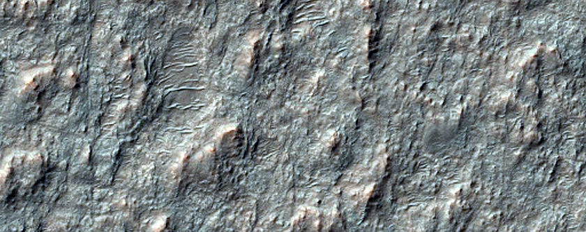 Lobate Cliff and Mounds in Terra Cimmeria