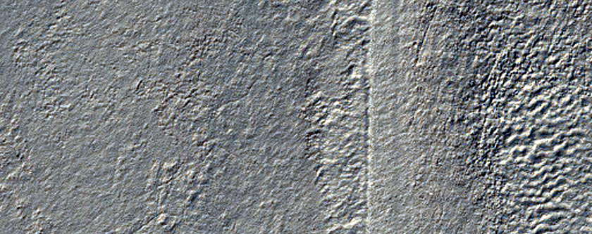 Curved Ridges in Hellas Planitia