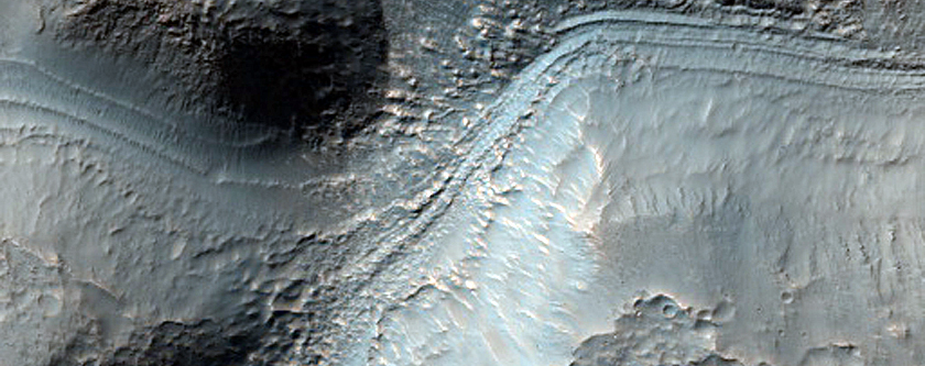 Channels in Old Crater in Noachis Terra