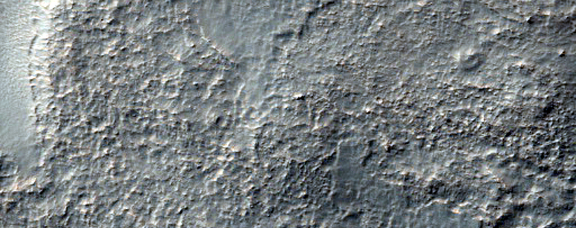 Layers on Floor of Southern Mid-Latitude Crater