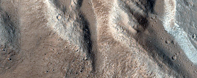 Ascraeus Mons Northeastern Caldera Wall