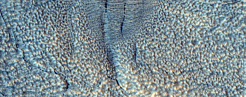 Layered Deposits in Impact Crater in Utopia Planitia
