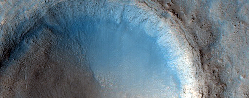 Pedestal Crater in Deuteronilus Mensae