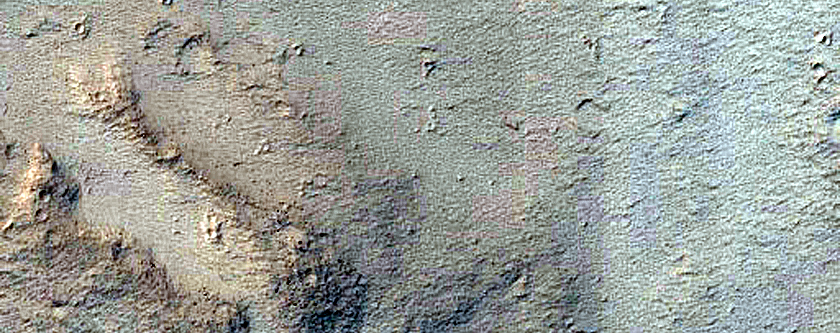 Ridge in Mangala Valles