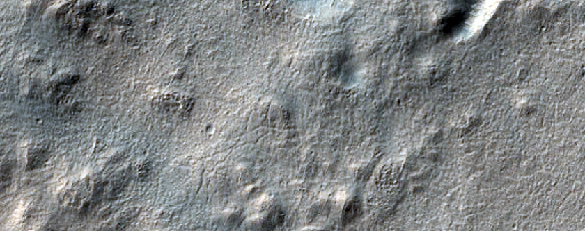 Layered Feature East of Hellas Planitia