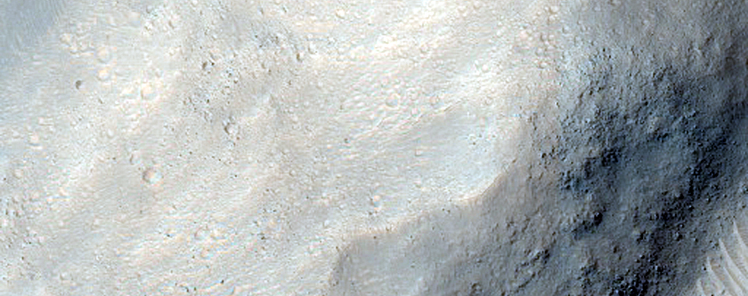 Channel Entering Crater near Ares Vallis