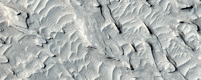Terrain Sample in Aeolis Planum