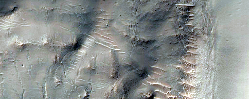 Crater in Terra Sabaea