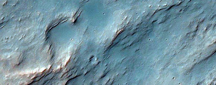 Channels Northwest of Hellas Planitia
