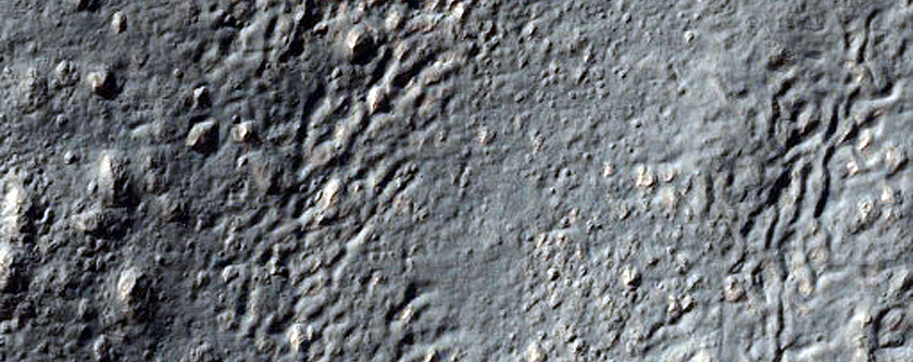 Debris Flow near Reull Vallis