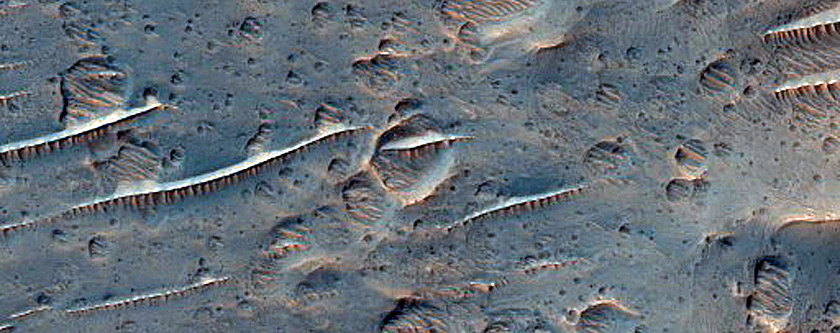 Crater Center in Libya Montes