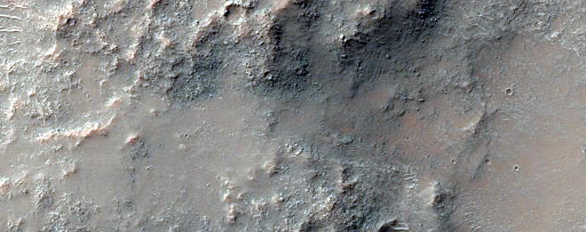 Possible Clay-Bearing Materials on Ridge in Solis Planum