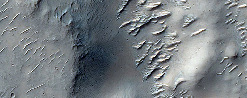 Waikato Vallis Cut through Wrinkle Ridge