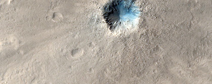 Crater in Northeast Meridiani Planum