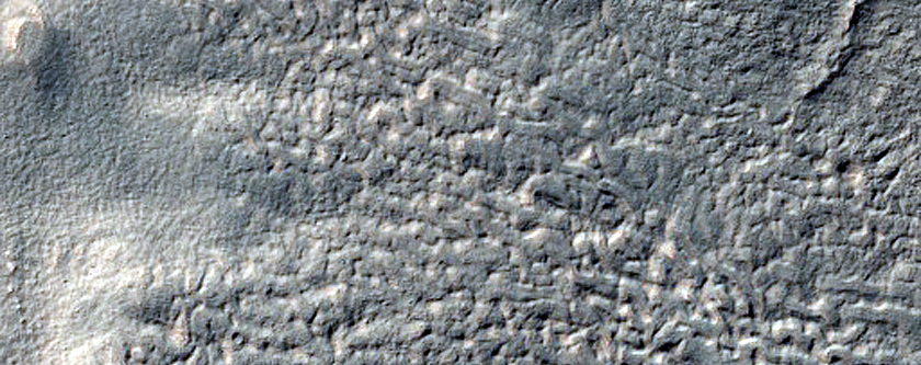 Layers in Crater Wall in Noachis Terra