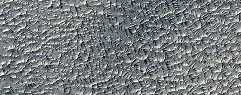 Reuyl Crater and Terrain to North