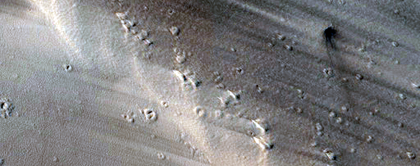Candidate Recent Impact Site