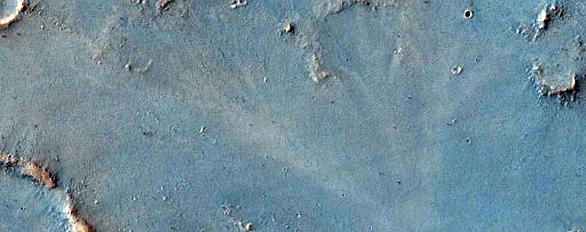 Boundary between Syrtis Major and Arabia Terra