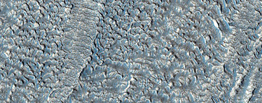 Crevassed Glacier-Like Form in Deuteronilus Mensae