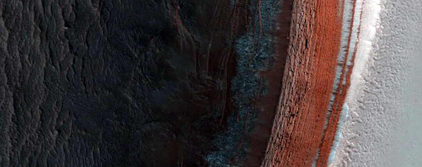 Active North Polar Layered Deposits Scarp Monitoring