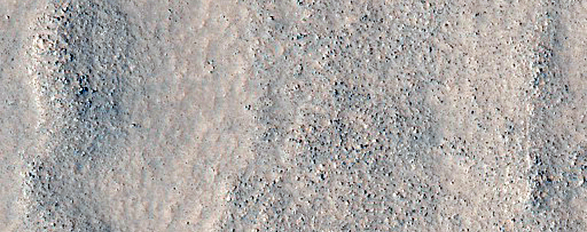 Grooved Surface on Mesa in Deuteronilus Mensae